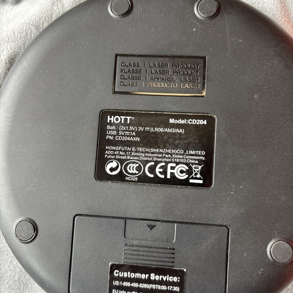 HOTT CD204 Portable CD Player Personal Compact CD Player - Picture 7 of 11